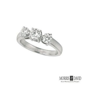 0.26 Carat 3 Stone Natural Diamond Ring